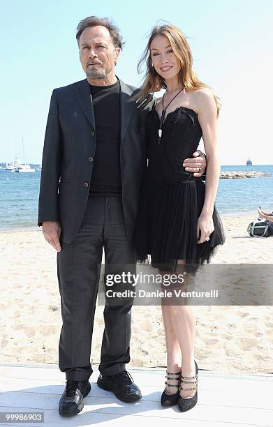 Actor Franco Nero and dancer Eleonora Abbagnato attend the Ischia Global Film Festival Party hosted by Paul Haggis held at the Pavillion Italia...