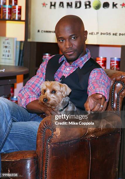 Actor Taye Diggs attends the ALPO "Real Dogs Eat Meat" handbook launch at the Chelsea Market on May 19, 2010 in New York City.