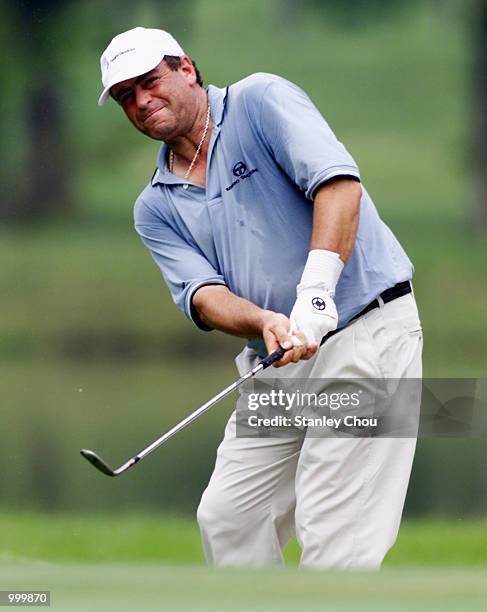 Costantino Rocca of Italy in action at the 13th hole during the Second Round of the Foursome Stroke Play during the Davidoff Nations Cup- World Cup...