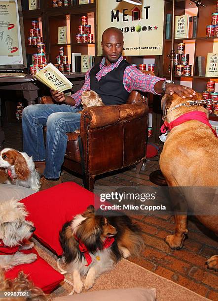 Actor Taye Diggs attends the ALPO "Real Dogs Eat Meat" handbook launch at the Chelsea Market on May 19, 2010 in New York City.