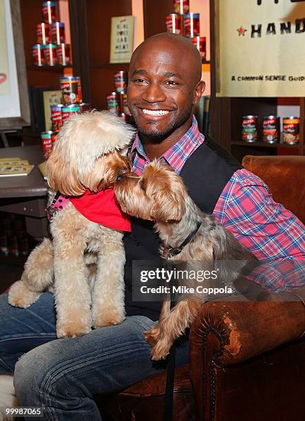 Actor Taye Diggs attends the ALPO "Real Dogs Eat Meat" handbook launch at the Chelsea Market on May 19, 2010 in New York City.