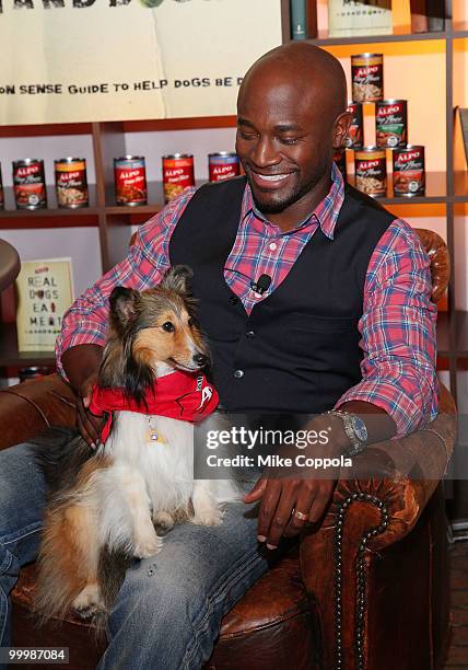 Actor Taye Diggs attends the ALPO "Real Dogs Eat Meat" handbook launch at the Chelsea Market on May 19, 2010 in New York City.