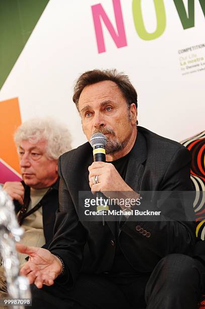 Franco Nero attends the 8th Ischia Global Film And Music Festival at Pavillion Italia Croisette during the 63rd Annual Cannes Film Festival on May...