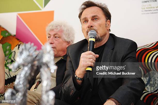 Actor Franco Nero attends the 8th Ischia Global Film And Music Festival at Pavillion Italia Croisette during the 63rd Annual Cannes Film Festival on...