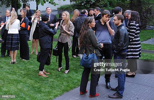 General atmosphere during the cocktail reception for W Magazine's editor-in-chief at the Bulgari Hotel on May 18, 2010 in Milan, Italy.