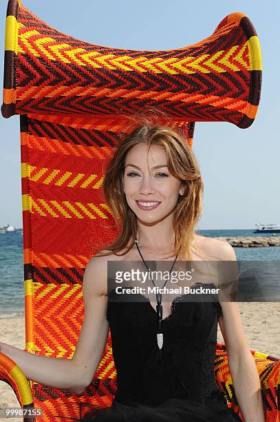 Eleonora Abbagnato attends the 8th Ischia Global Film And Music Festival at Pavillion Italia Croisette during the 63rd Annual Cannes Film Festival on...