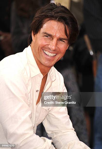 Tom Cruise attends the Jerry Bruckheimer Hand And Footprint Ceremony at Grauman's Chinese Theatre on May 17, 2010 in Hollywood, California.