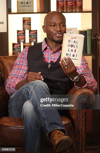 Actor Taye Diggs attends the ALPO "Real Dogs Eat Meat" handbook launch at the Chelsea Market on May 19, 2010 in New York City.