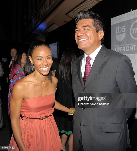 Jada Pinkett Smith and George Lopez attend the TEN Upfront presentation at Hammerstein Ballroom on May 19, 2010 in New York City. 19688_001_0292.JPG