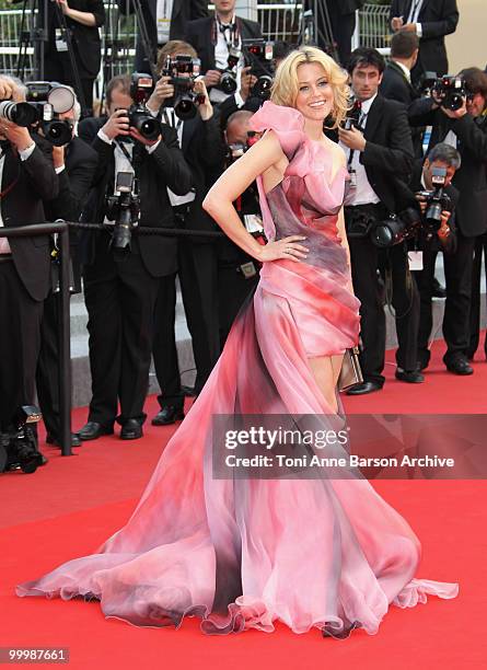 Actress Elizabeth Banks attends the premiere of 'Poetry' held at the Palais des Festivals during the 63rd Annual International Cannes Film Festival...