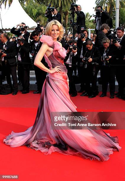 Actress Elizabeth Banks attends the premiere of 'Poetry' held at the Palais des Festivals during the 63rd Annual International Cannes Film Festival...