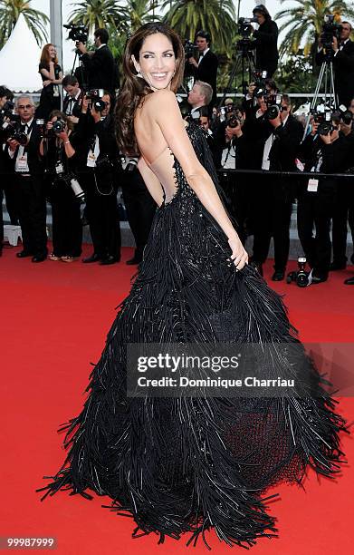 Model Eugenia Silva attends the premiere of 'Poetry' held at the Palais des Festivals during the 63rd Annual International Cannes Film Festival on...