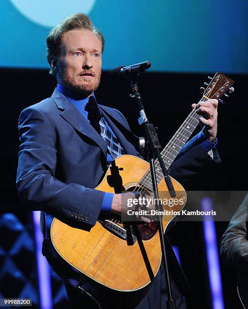 Conan O'Brien performs at the TEN Upfront presentation at Hammerstein Ballroom on May 19, 2010 in New York City. 19688_002_0932.JPG