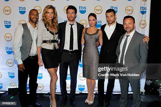 The Cast of Dark Blue Omari Hardwick, Tricia Helfer, Dylan McDermott, Nicki Aycox, Logan Marshall Green and Producer Danny Cannon attend the TEN...