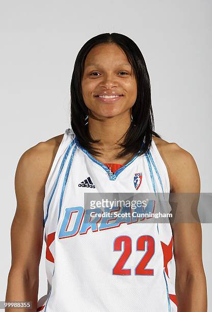 Armintie Price of the Atlanta Dream poses for a portrait on 2010 WNBA Media Day on May 13, 2010 at Philips Arena in Atlanta, Georgia. NOTE TO USER:...