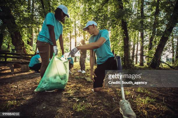eco volunteering - disability collection stock pictures, royalty-free photos & images