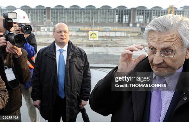 European Central Bank President Jean-Claude Trichet attends the laying of the corner-stone of the new European Central Bank to be built in the...