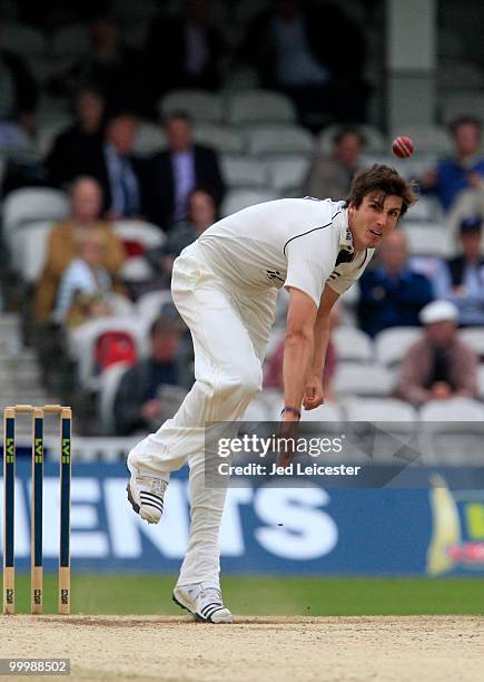 Steven Finn of Middlesex bowling during the LV County Championship Division Two match between Surrey and Middlesex at The Brit Oval on May 19, 2010...