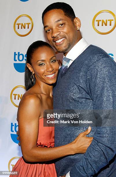 Actress Jada Pinkett Smith and Actor Will Smith attend the TEN Upfront presentation at Hammerstein Ballroom on May 19, 2010 in New York City....