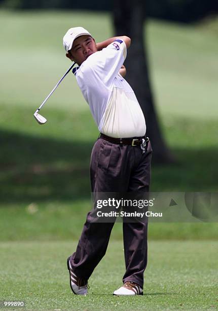 Danny Chia of Malaysia in action during the Second Round of the Foursome Stroke Play during the Davidoff Nations Cup- World Cup Qualifier 2001 held...