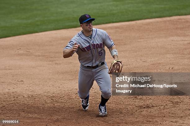 David Wright of the New York Mets keeps his eye on the ball during a MLB game against the Florida Marlins in Sun Life Stadium on May 16, 2010 in...