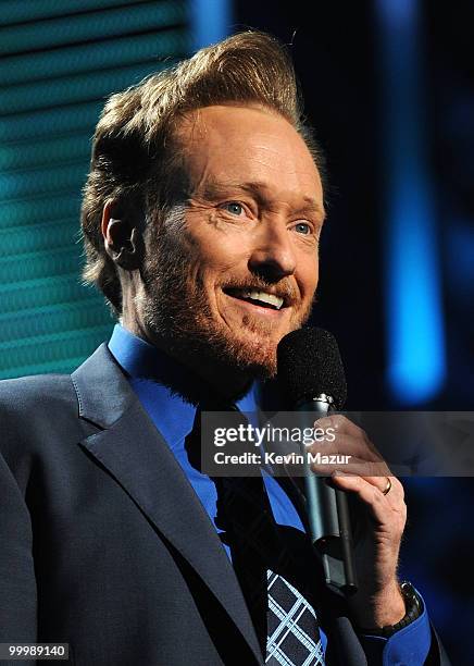 Conan O'Brien performs the TEN Upfront presentation at Hammerstein Ballroom on May 19, 2010 in New York City. 19688_001_0997.JPG