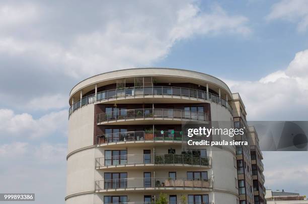view of apartment buildings - lesser poland voivodeship stock pictures, royalty-free photos & images