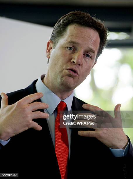 Nick Clegg, the Deputy Prime Minister, delivers a speech setting out the Government's plans for political reform at the City and Islington College on...