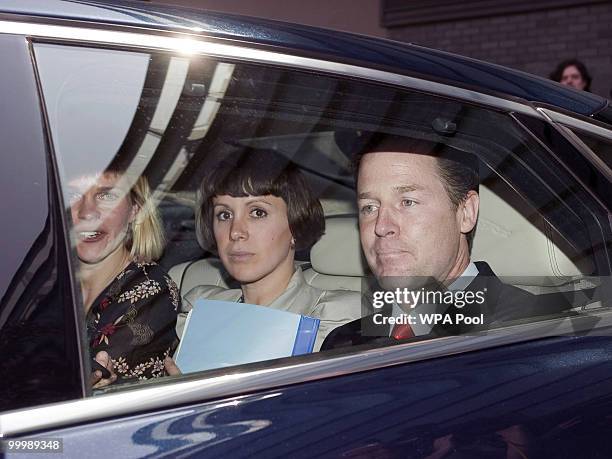 Nick Clegg, the Deputy Prime Minister, arrives to deliver a speech setting out the Government's plans for political reform at the City and Islington...