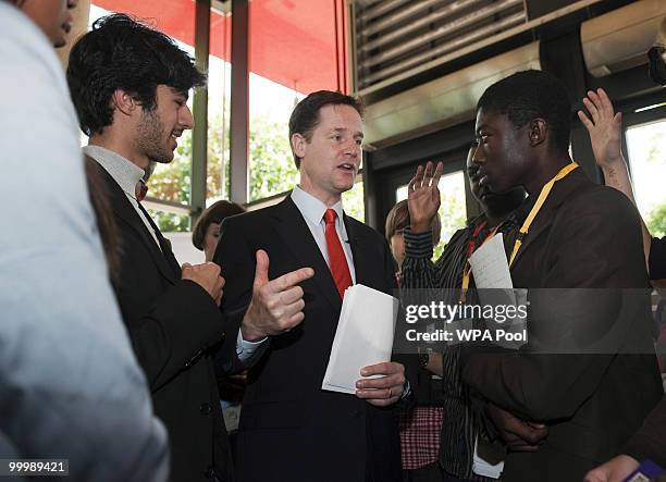 Nick Clegg, the Deputy Prime Minister, delivers a speech setting out the Government's plans for political reform at the City and Islington College on...