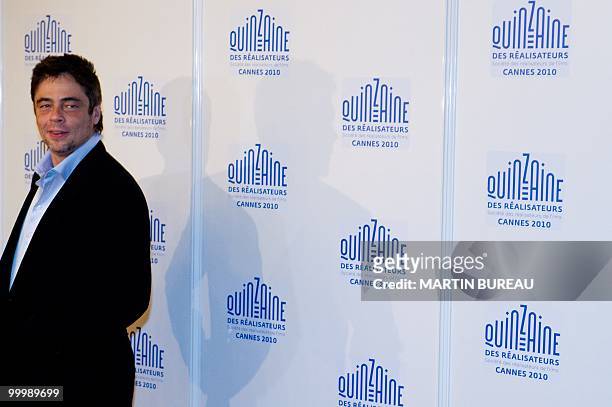 Puerto Rican actor Benicio Del Toro arrives for the screening of "Stones in Exil" presented as a special screening at the Quinzaine des Realisateurs...