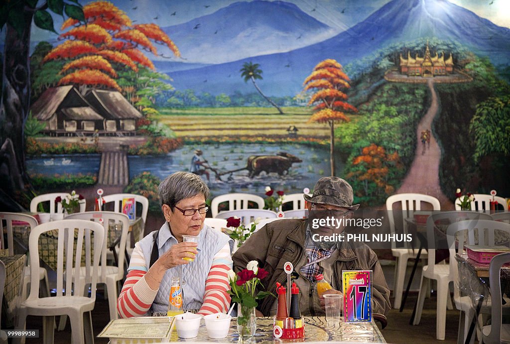 Visitors attend the Indonesian Tong Tong