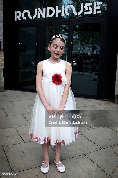Hollie Steel poses for a photograph before she performs at the launch of her self-titled album at The Roundhouse on May 19, 2010 in London, England.