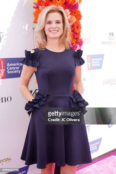 Joy Davis attends American Cancer Society's California Spirit 33 Gourmet Garden Party at Sony Pictures Studios on July 15, 2018 in Culver City,...