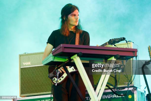 Dominic Simper of Tame Impala performs at Citadel festival at Gunnersbury Park on July 15, 2018 in London, England.
