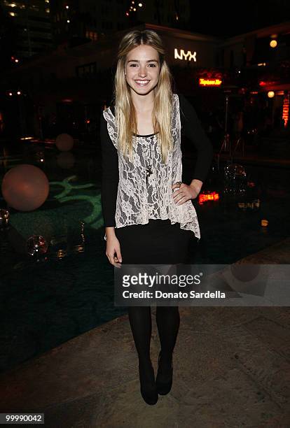 Actress Katelyn Tarver attends Nyx Cosmetics Decade +1 Anniversary Unveild on May 18, 2010 in Hollywood, California.