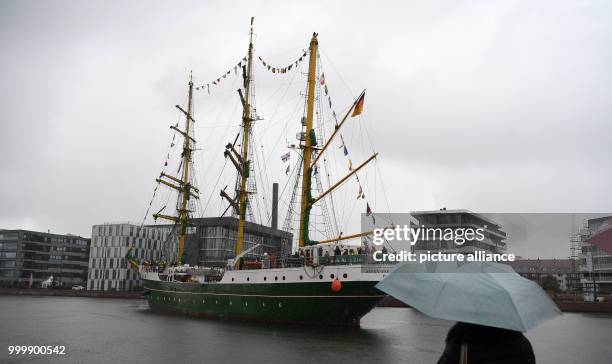 The Alexander von Humboldt II in the harbour in Bremerhaven, Germany, 9 September 2017. The ship returned to the city after a 250-day voyage. Photo:...