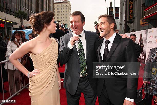 Gemma Arterton, Director Mike Newell and Jake Gyllenhaal at Walt Disney Pictures Premiere of 'Prince of Persia: The Sands of Time' on May 17, 2010 at...