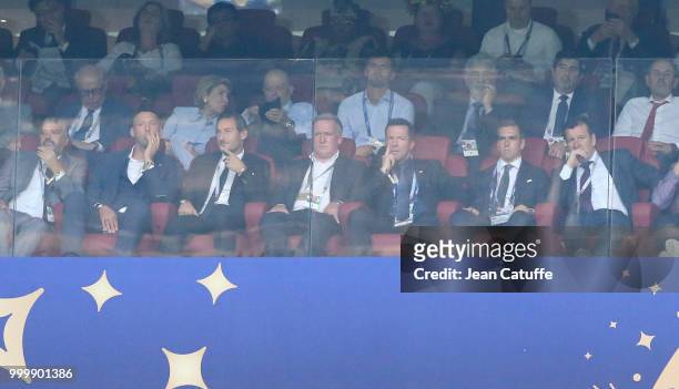 Marco Materazzi, Francesco Totti, Lothar Matthaus, Philipp Lahm, Dunga during the 2018 FIFA World Cup Russia Final match between France and Croatia...