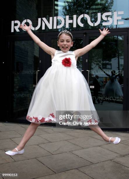 Hollie Steel poses for a photograph before she performs at the launch of her self-titled album at The Roundhouse on May 19, 2010 in London, England.