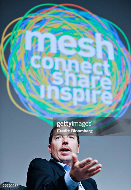 Scott Thompson, president and chief executive officer of PayPal Inc., speaks during the Mesh conference in Toronto, Ontario, Canada, on Wednesday,...