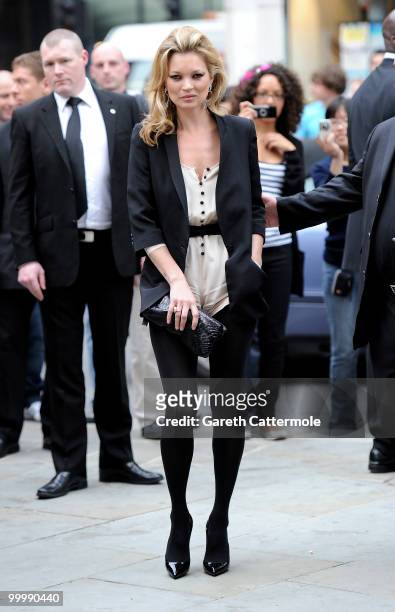 Kate Moss attends the launch party for the opening of TopShop's Knightsbridge store on May 19, 2010 in London, England.