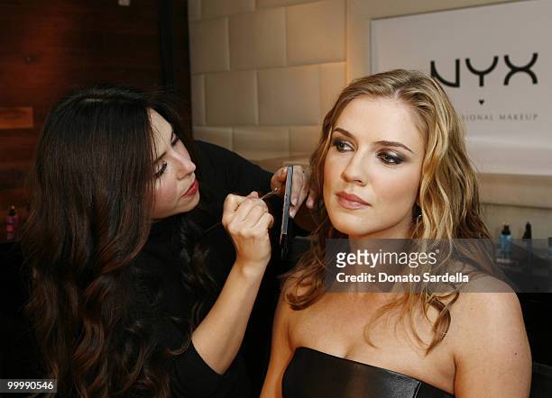 Actress Sara Canning attends Nyx Cosmetics Decade +1 Anniversary Unveild on May 18, 2010 in Hollywood, California.