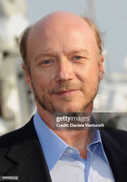 Director Paul Haggis attends the Fair Game Cocktail Party hosted by Giorgio Armani held aboard his boat 'Main' during the 63rd Annual International...