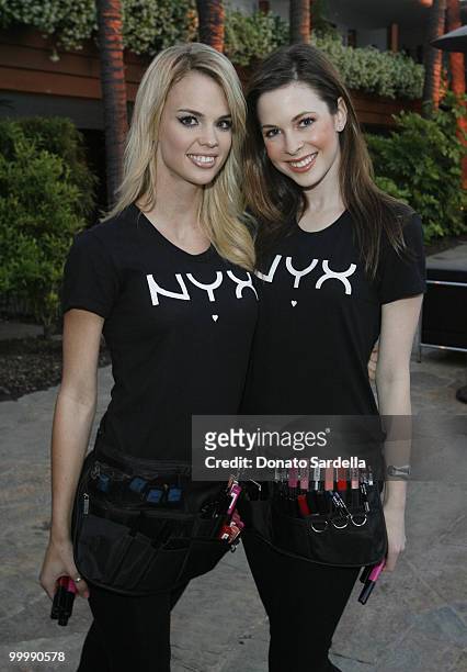 Nyx models at Nyx Cosmetics Decade +1 Anniversary Unveild on May 18, 2010 in Hollywood, California.