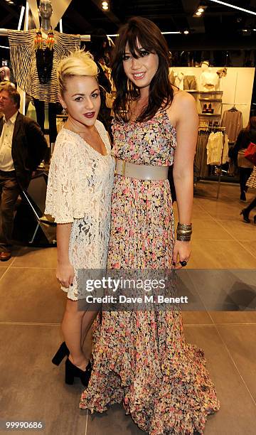 Jaime Winstone and Daisy Lowe attends the launch party for the opening of TopShop's Knightsbridge store on May 19, 2010 in London, England.