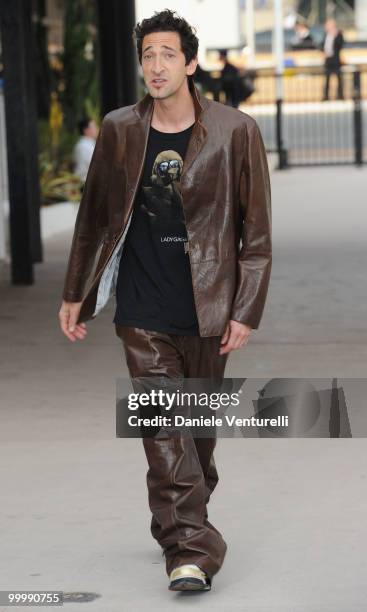 Actor Adrien Brody attends the Fair Game Cocktail Party hosted by Giorgio Armani held aboard his boat 'Main' during the 63rd Annual International...