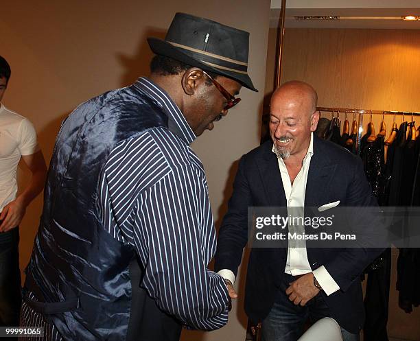 Fab Five Freddy and Domenico Vacca attend the launch of Domenico Vacca Denim at Domenico Vacca on May 18, 2010 in New York City.