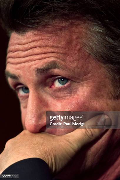 Actor Sean Penn attends the Senate Foreign Relations Committee hearing on "After the Earthquake: Empowering Haiti to Rebuild Better" at Senate...