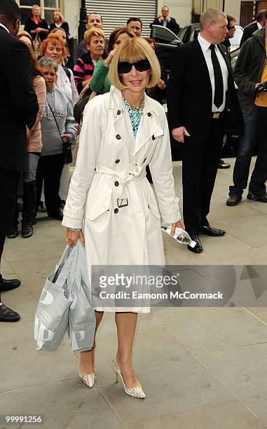 Anna Wintour attends the launch party for the opening of TopShop's Knightsbridge store on May 19, 2010 in London, England.